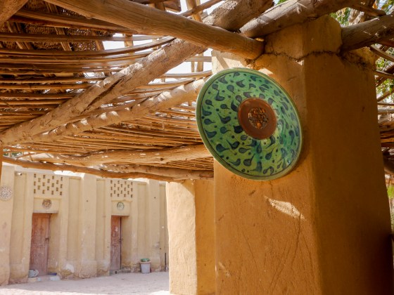 Artistic locally made pottery from Tunis Village. Photo courtesy of Dan Mason. 