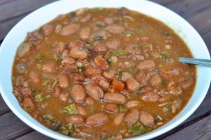 Charro beans from Mexico, can be easily taken as a typical dish of Egyptian foul. Photo by James.