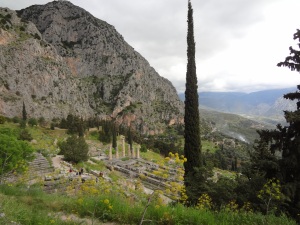 Visiting mountainous Delphi ©