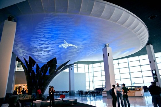 The Pou Manawa at Auckland airport. Photo courtesy of www.ifaipublications.com