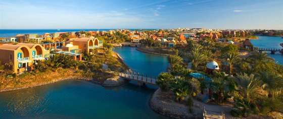 Bird's eye view at El Gouna from their official website.